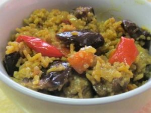 Aubergine and Vegetable Pilau Image